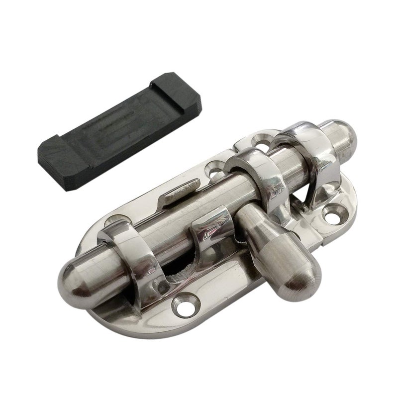 NRC&XRC Marine 316 SS Heavy Duty 2-3/8"(60MM) Locker Latch Slide Barrel Bolt for Marine Boat Window/Door/Hatch - Image 1